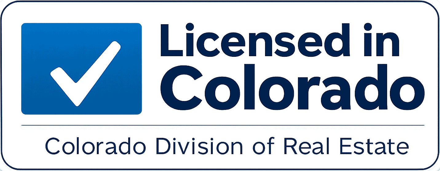 Licensed in Colorado - Colorado Division of Real Estate