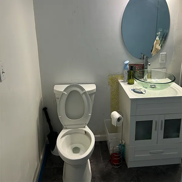 Bathroom Vanity Shower Before Renovation
