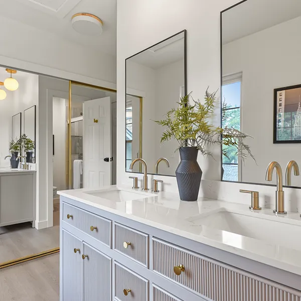 Double Vanity Bathroom After Renovation