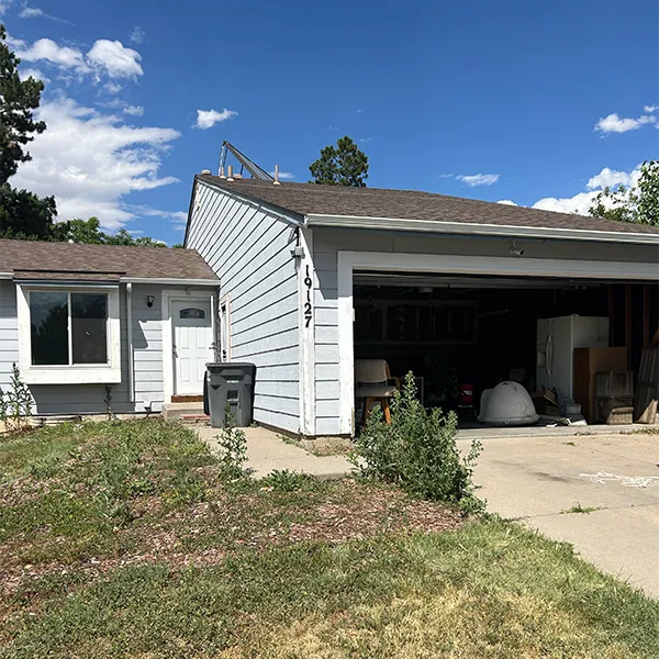 Home Garage Exterior Before Renovation